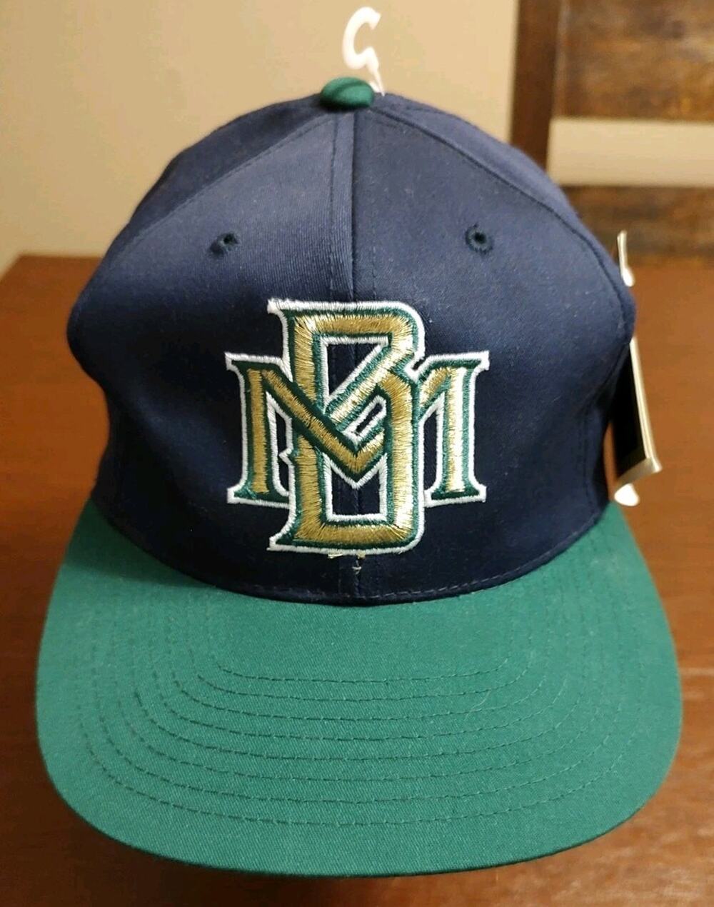 MILWAUKEE BREWERS VINTAGE 90s G CAP MLB BASEBALL SNAPBACK HAT NEW NWT
